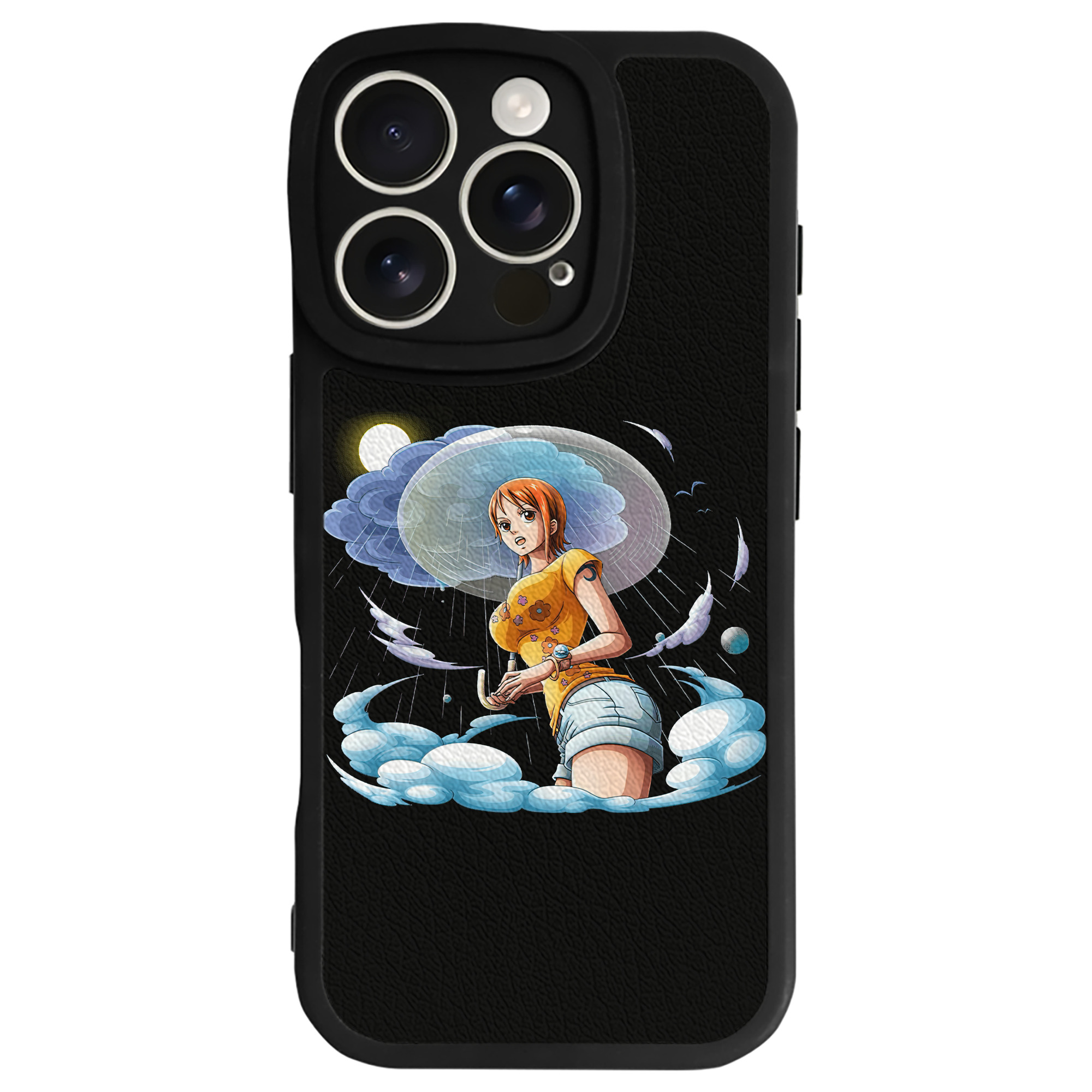 （画像用） ワンピース ナミ ONE PIECE Nami 【iPhone 16シリーズ対応】シリコンスマホケース（レザー調） 材質：シリコン